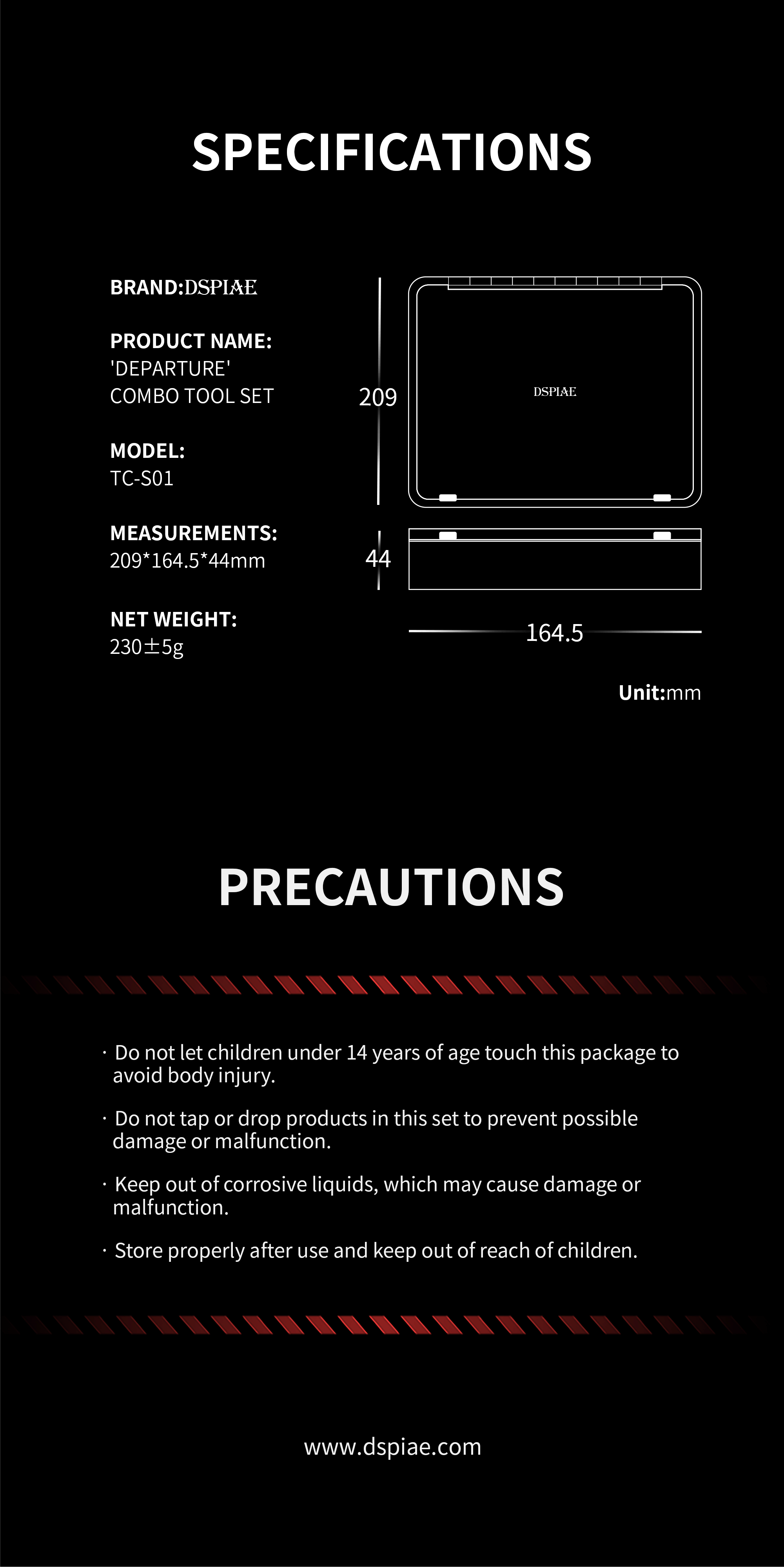 TC-S01 Departure Tool Combo Set