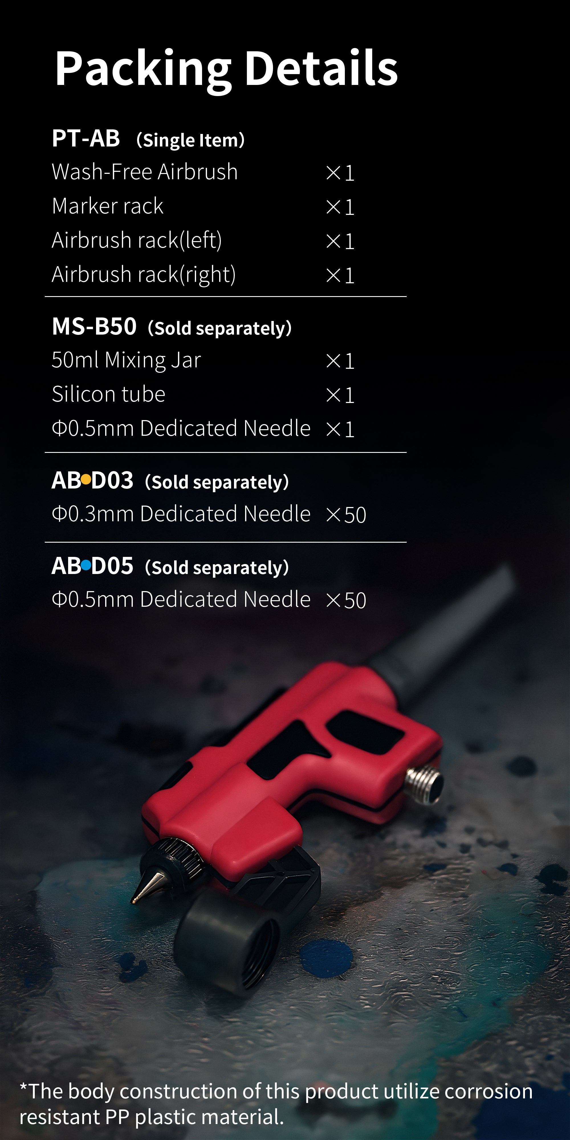 PT-AB Wash-Free AirBrush