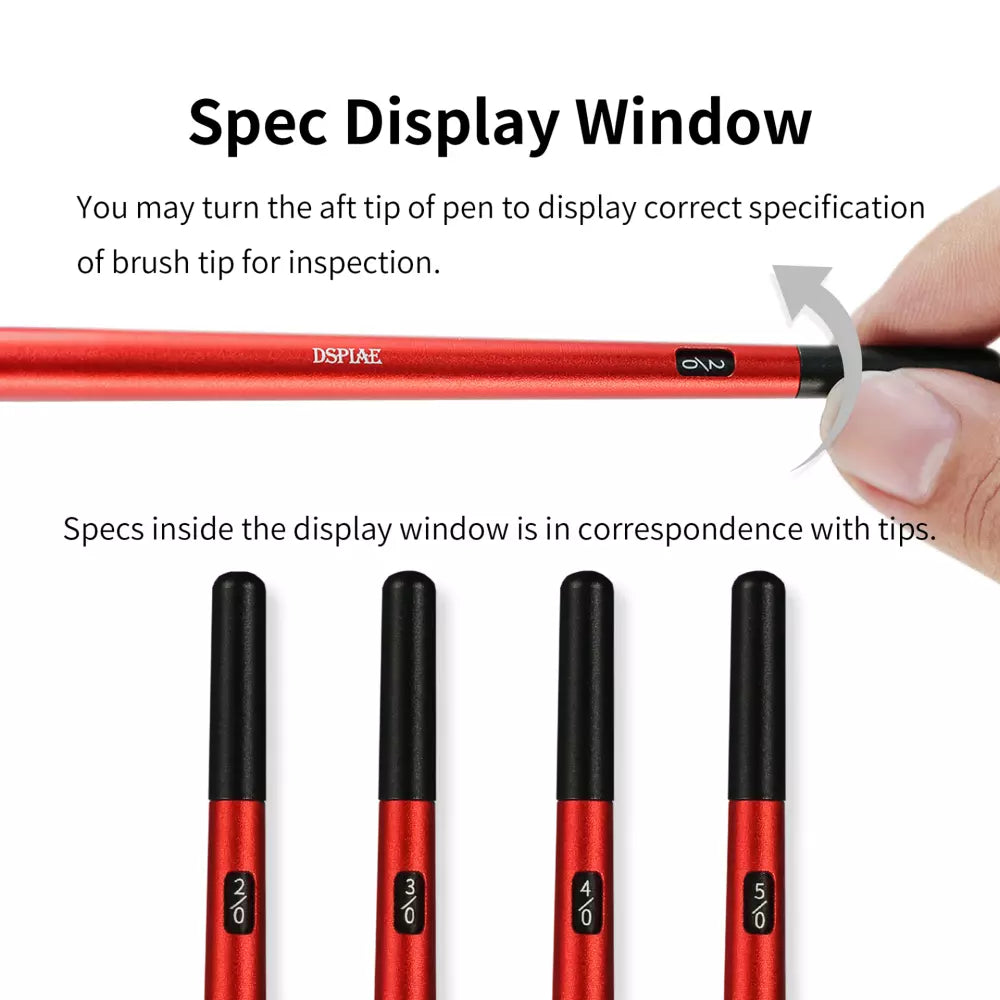 AT-FB Aluminum Shank Interchangeable Fine Tip Brush