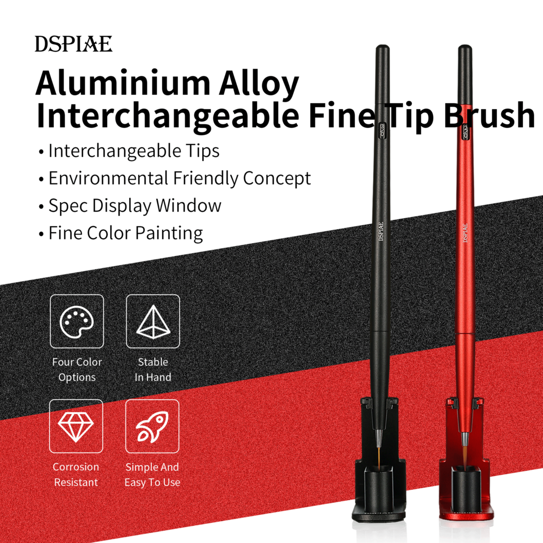 AT-FB Aluminum Shank Interchangeable Fine Tip Brush