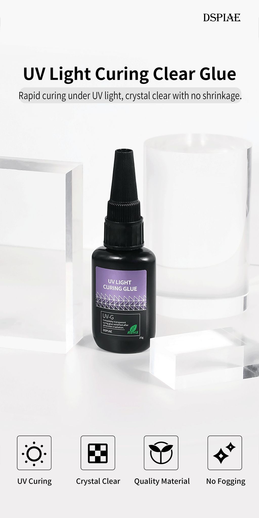 UV-G UV Light Curing Clear Glue