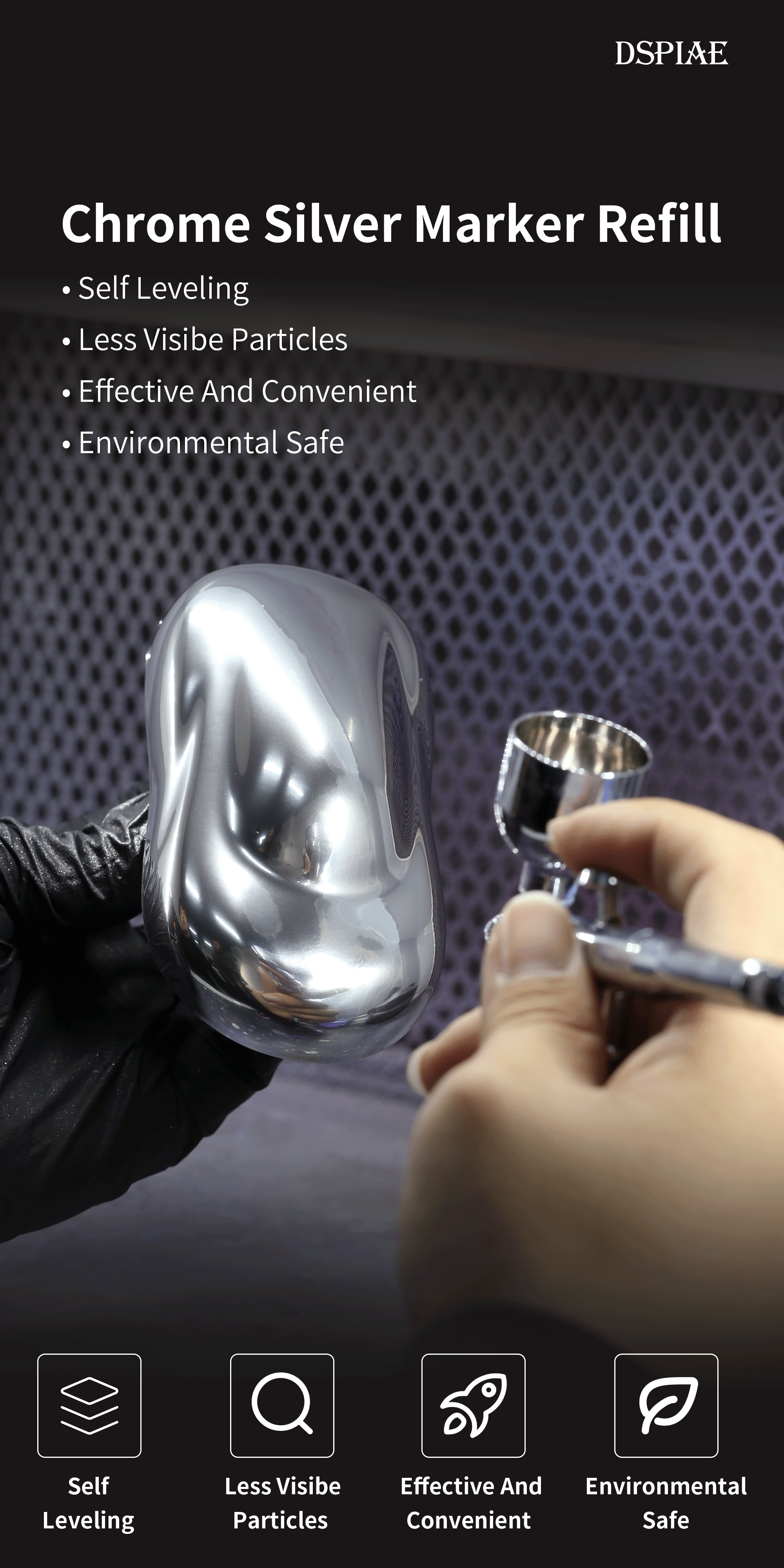 CR-10 Chrome Silver Marker refill 10ml