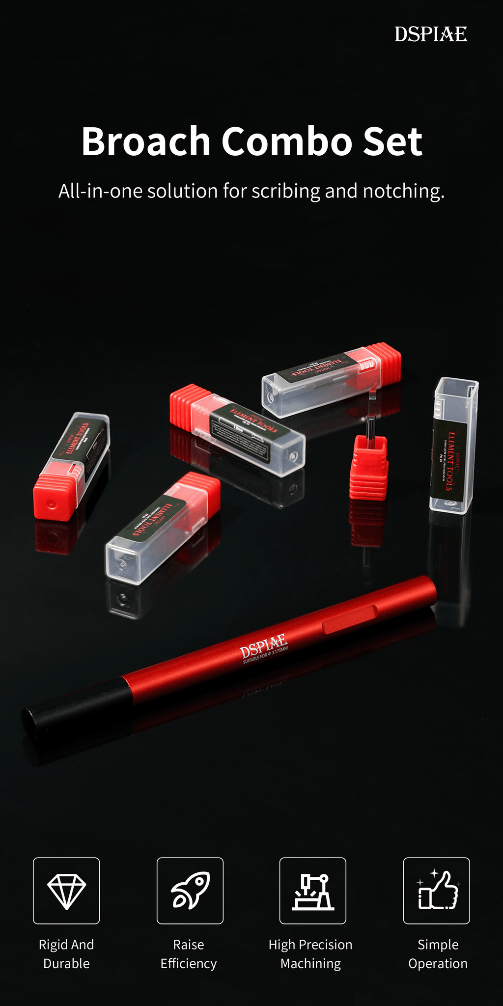 CS-PB01 Push Broach Combination Set