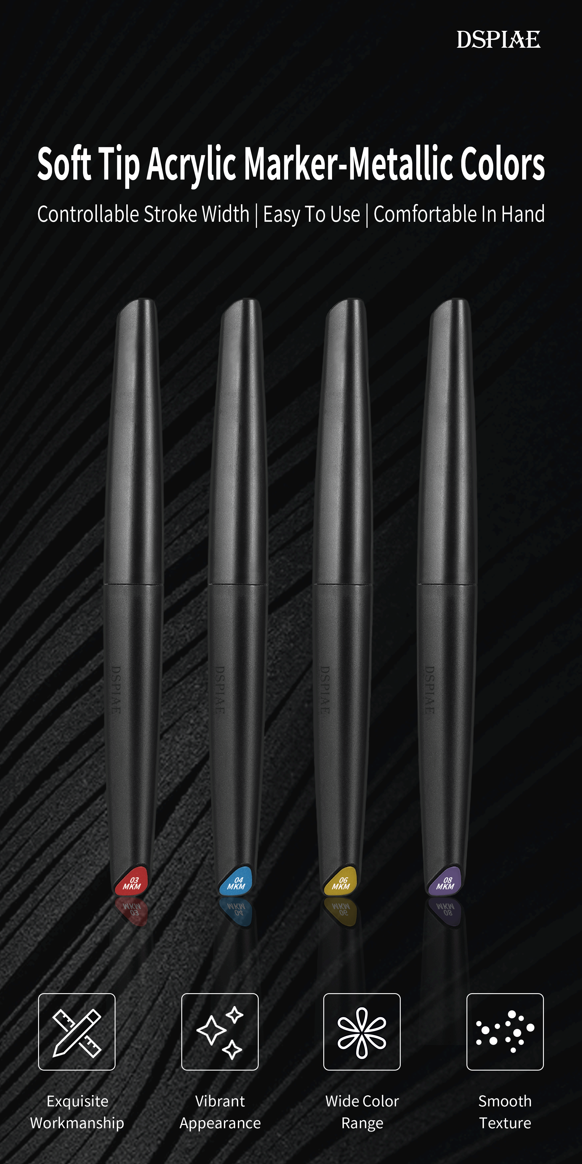 MKM Soft Tip Acrylic Marker