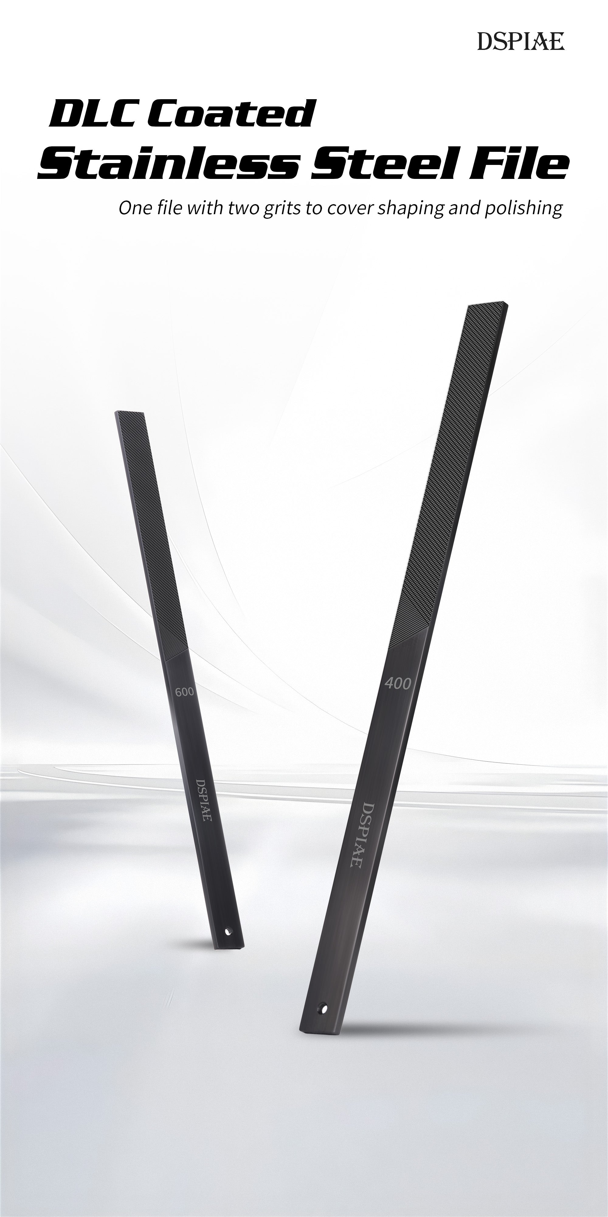 AT-FX Professional DLC Coated Stainless Steel File