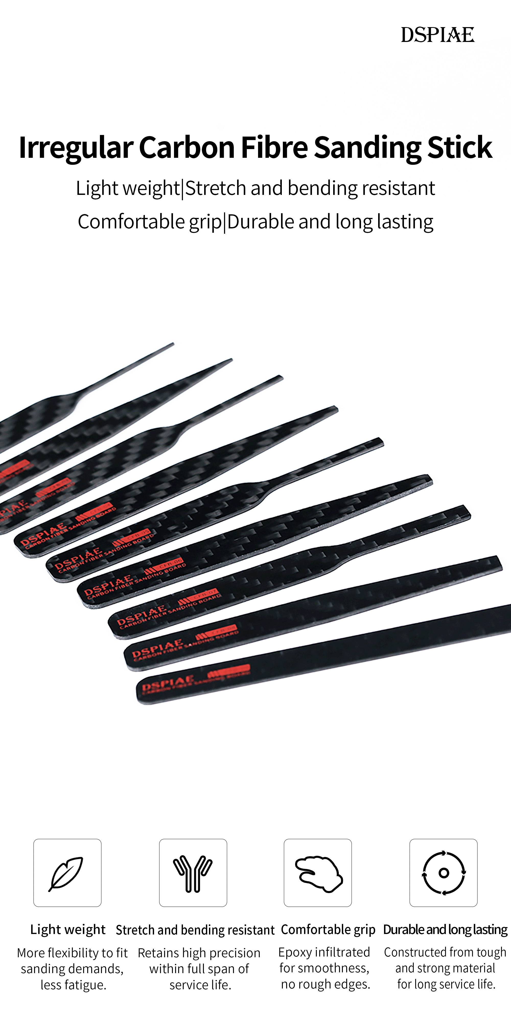 CFB-S01 Carbon Fiber Sanding Stick