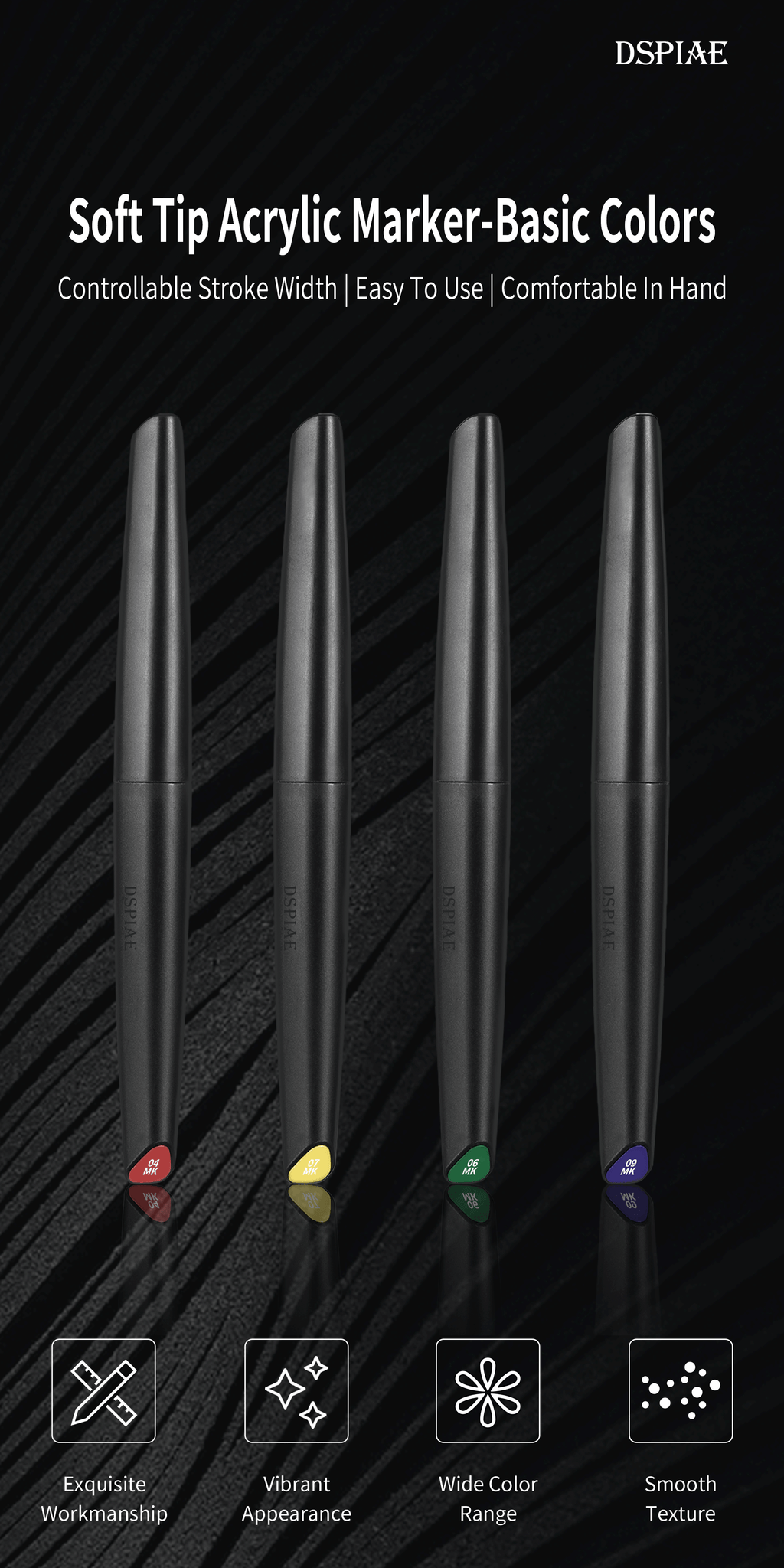 MK Soft Tip Acrylic Marker