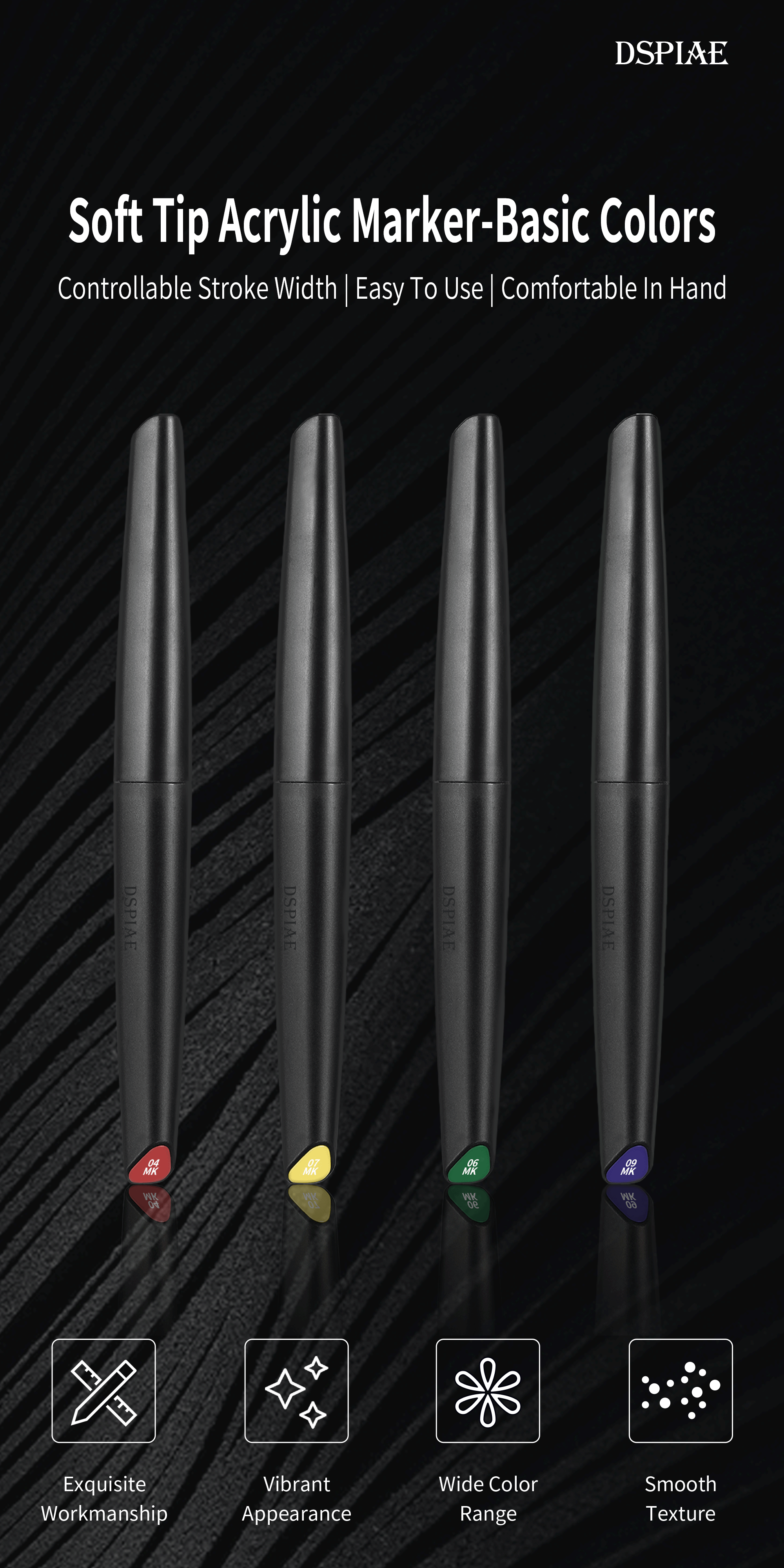 MK Soft Tip Acrylic Marker