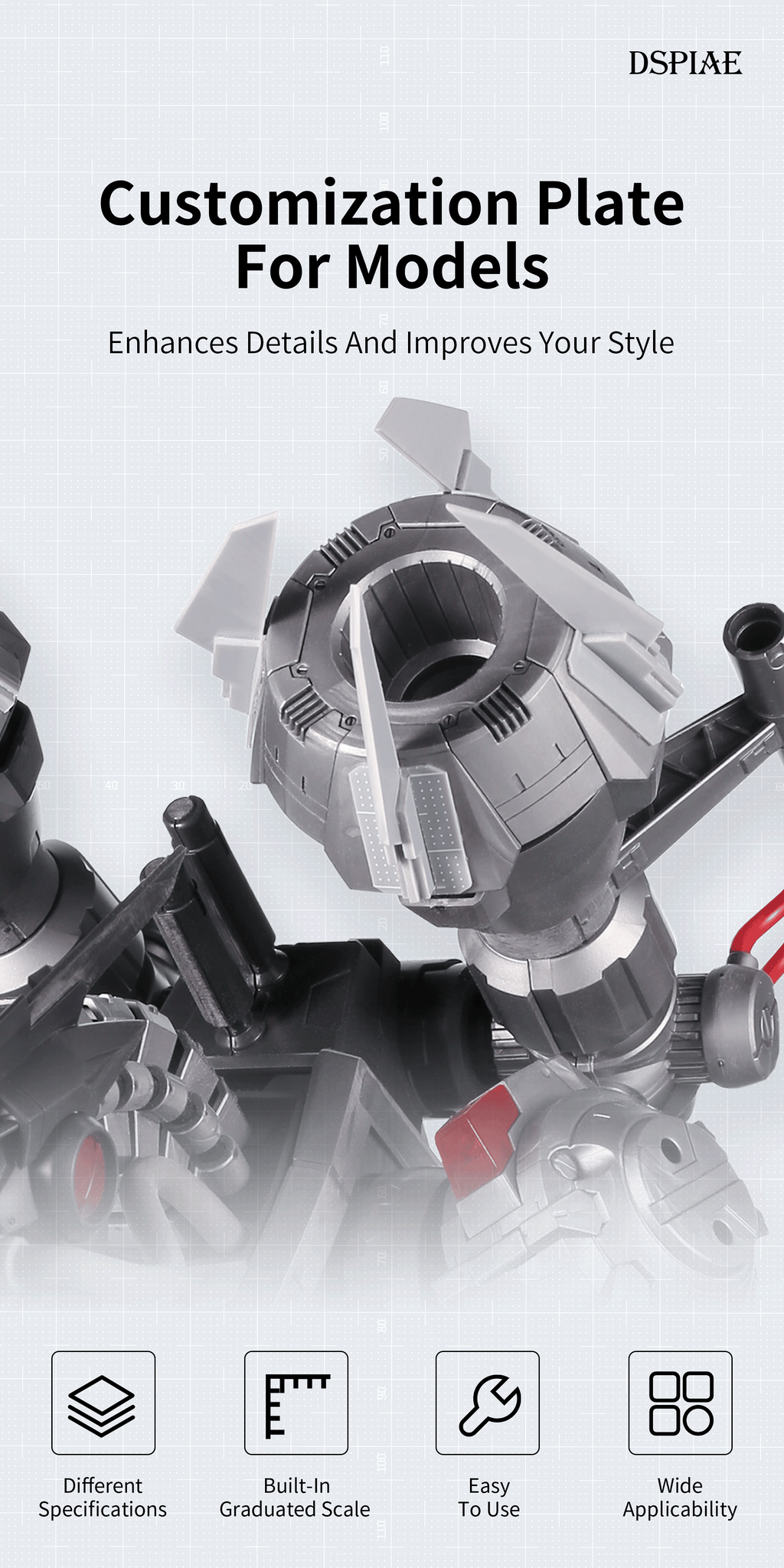 PC-0GY  Customization Plate For Models