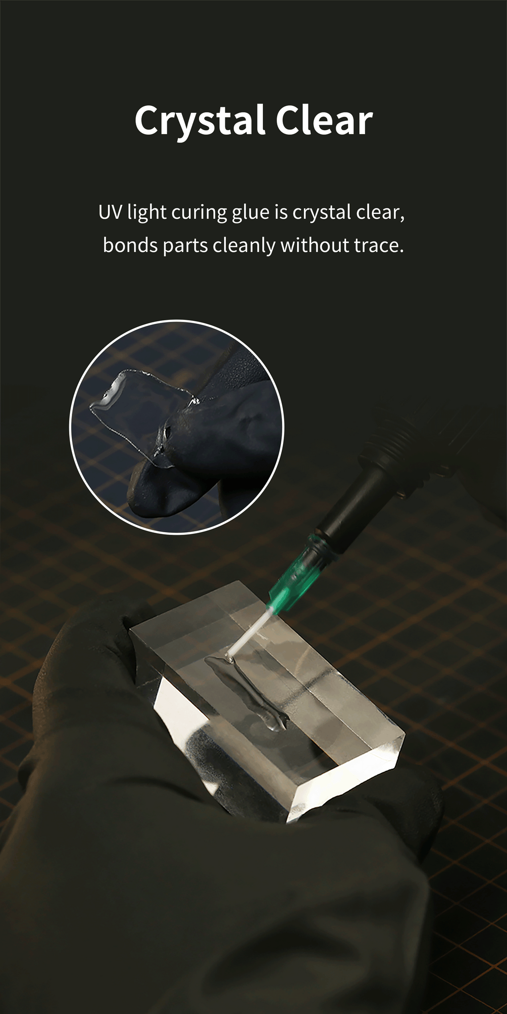 UV-G UV Light Curing Clear Glue