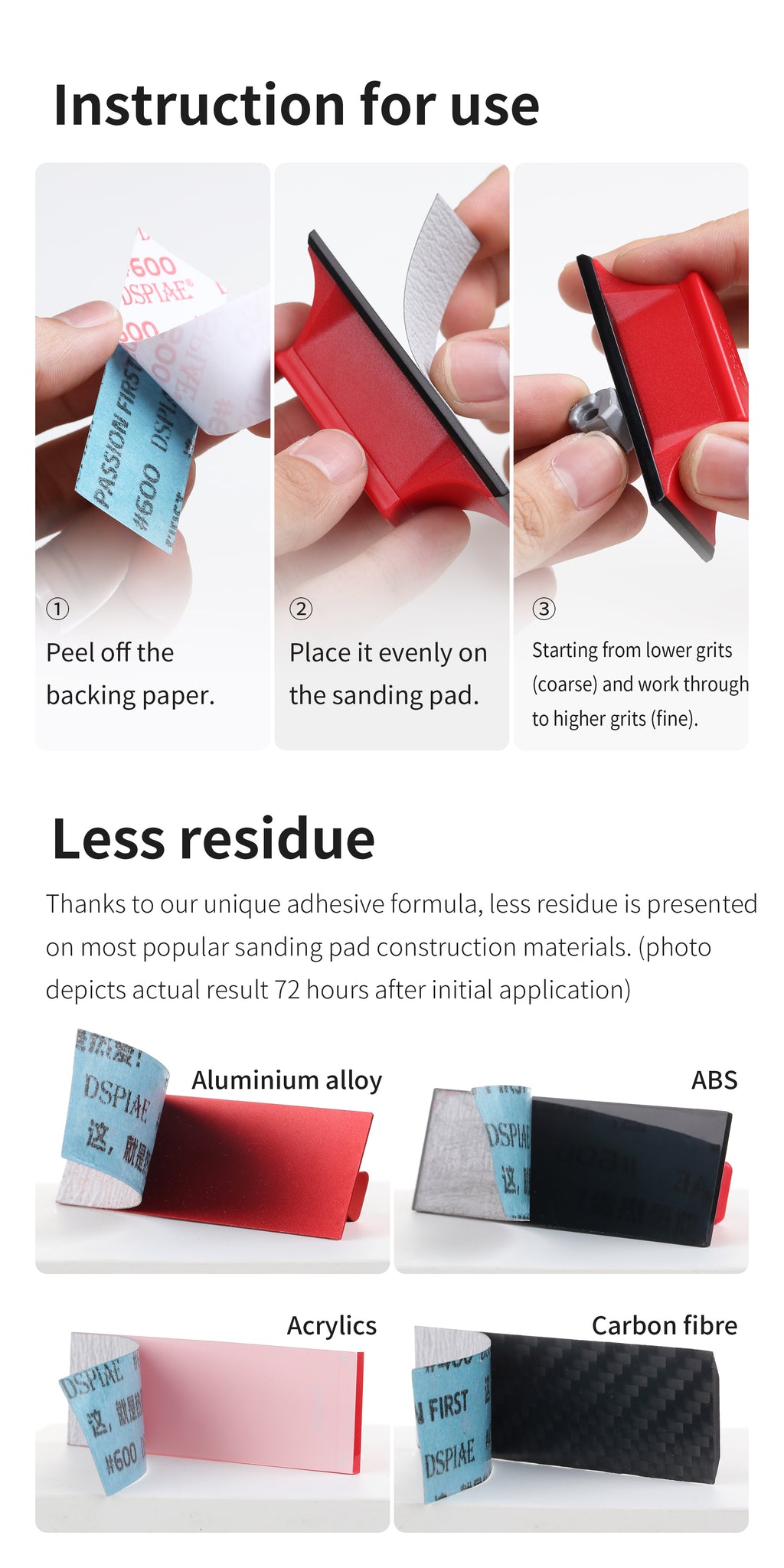 XSP Self-Adhesive Sandpaper