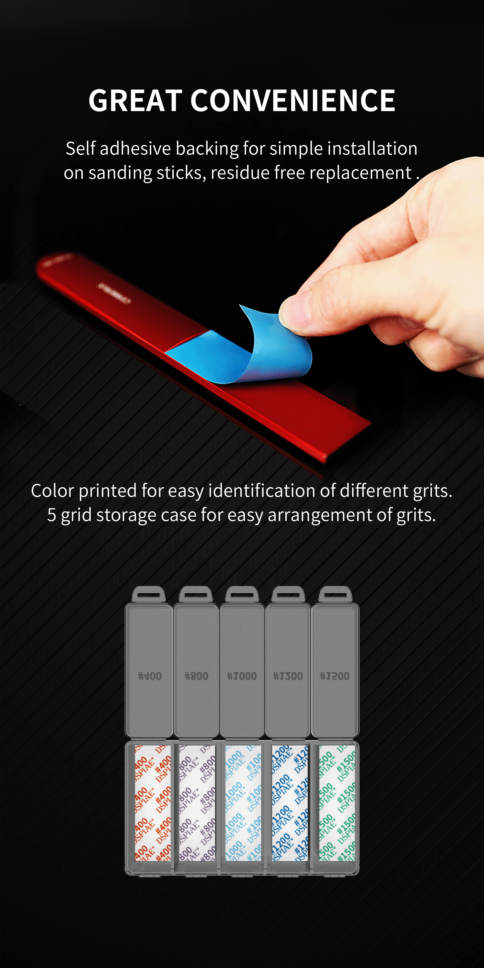 DSP-S01 Reusable Self Adhesive Sandpaper