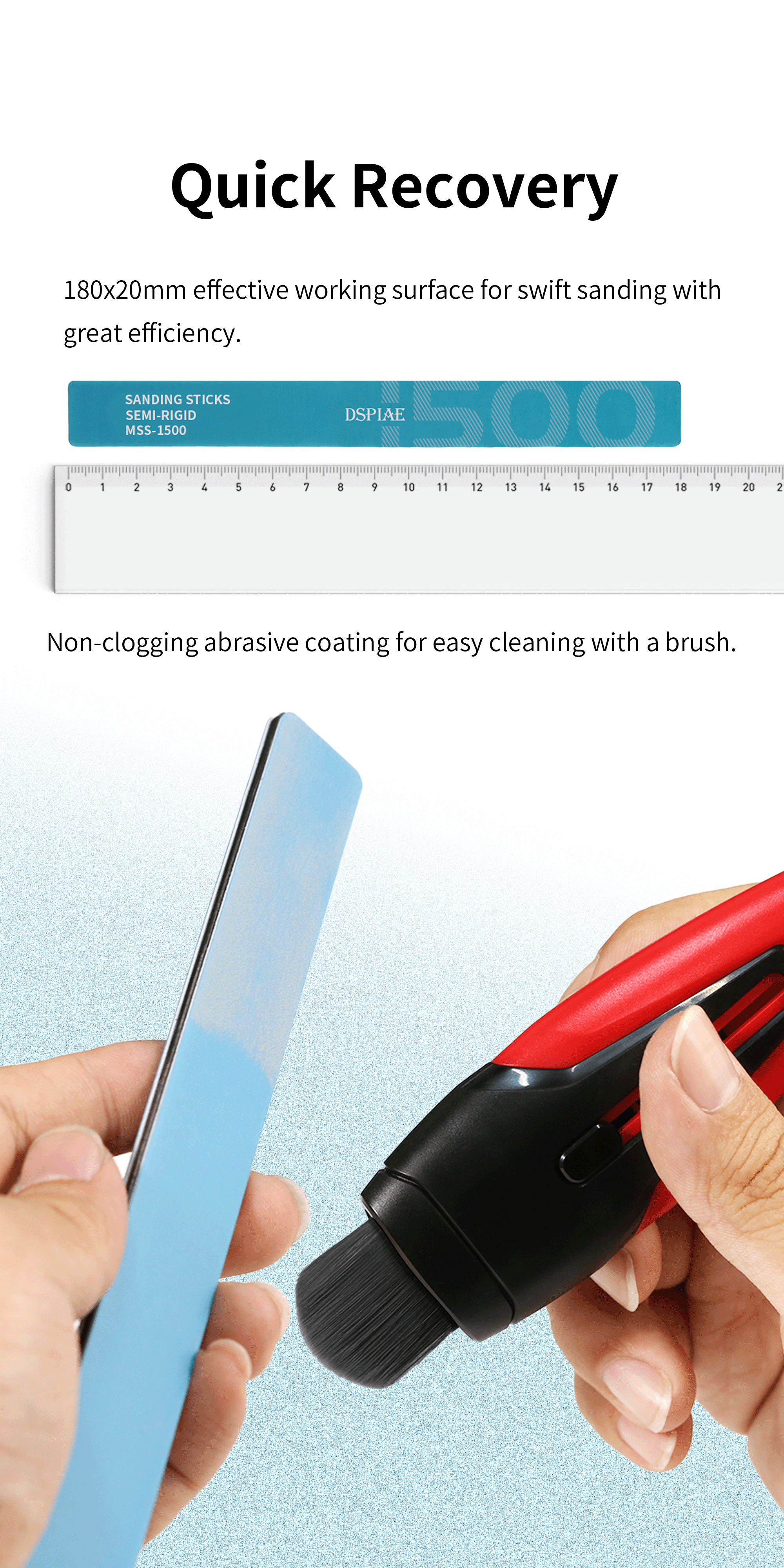 MSS Semi-Rigid Sanding Sticks