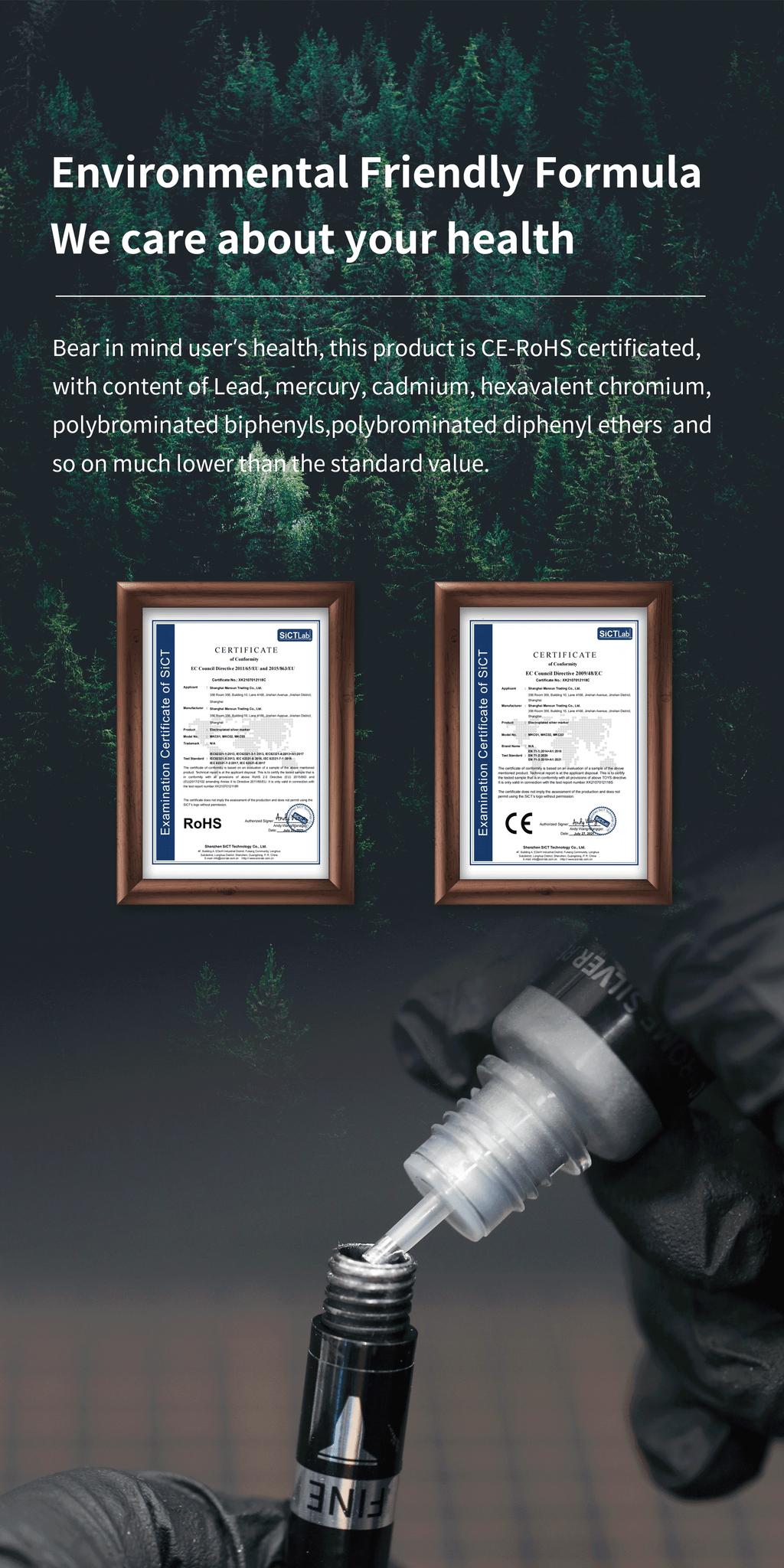 CR-10 Chrome Silver Marker refill 10ml