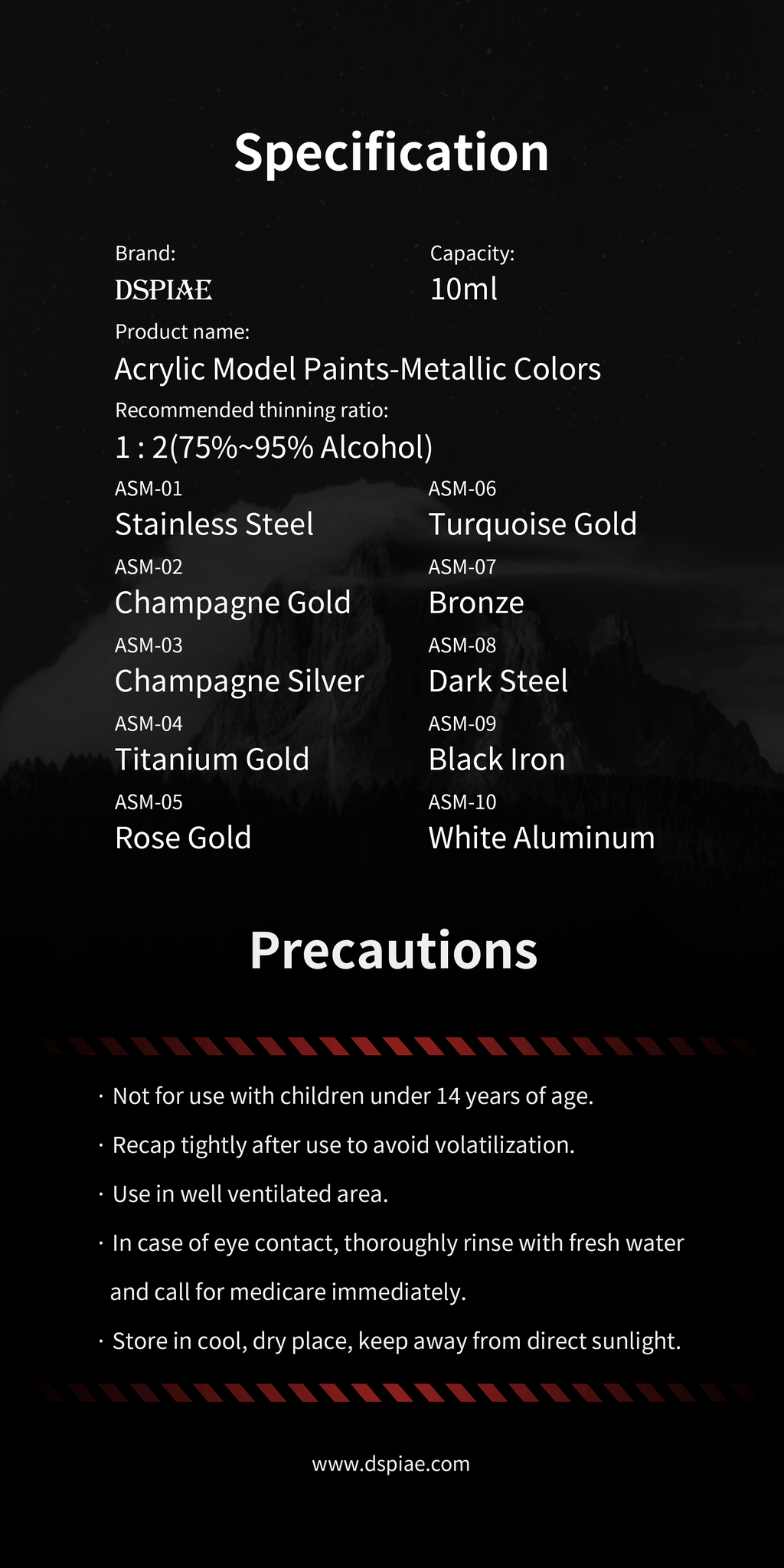 ASM Acrylic Paint 10ml