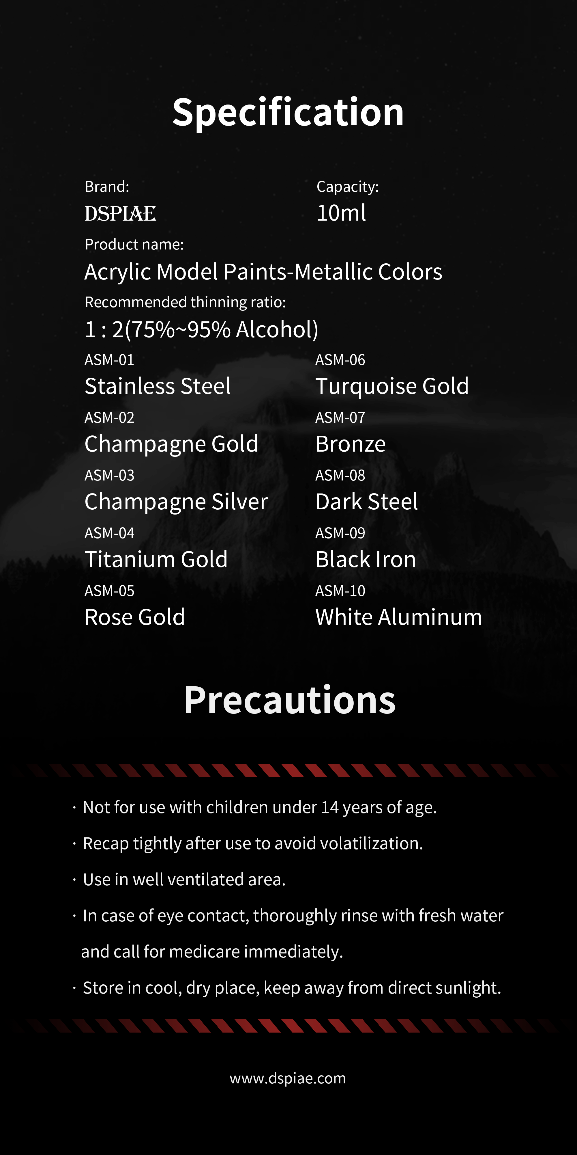 ASM Acrylic Paint 10ml