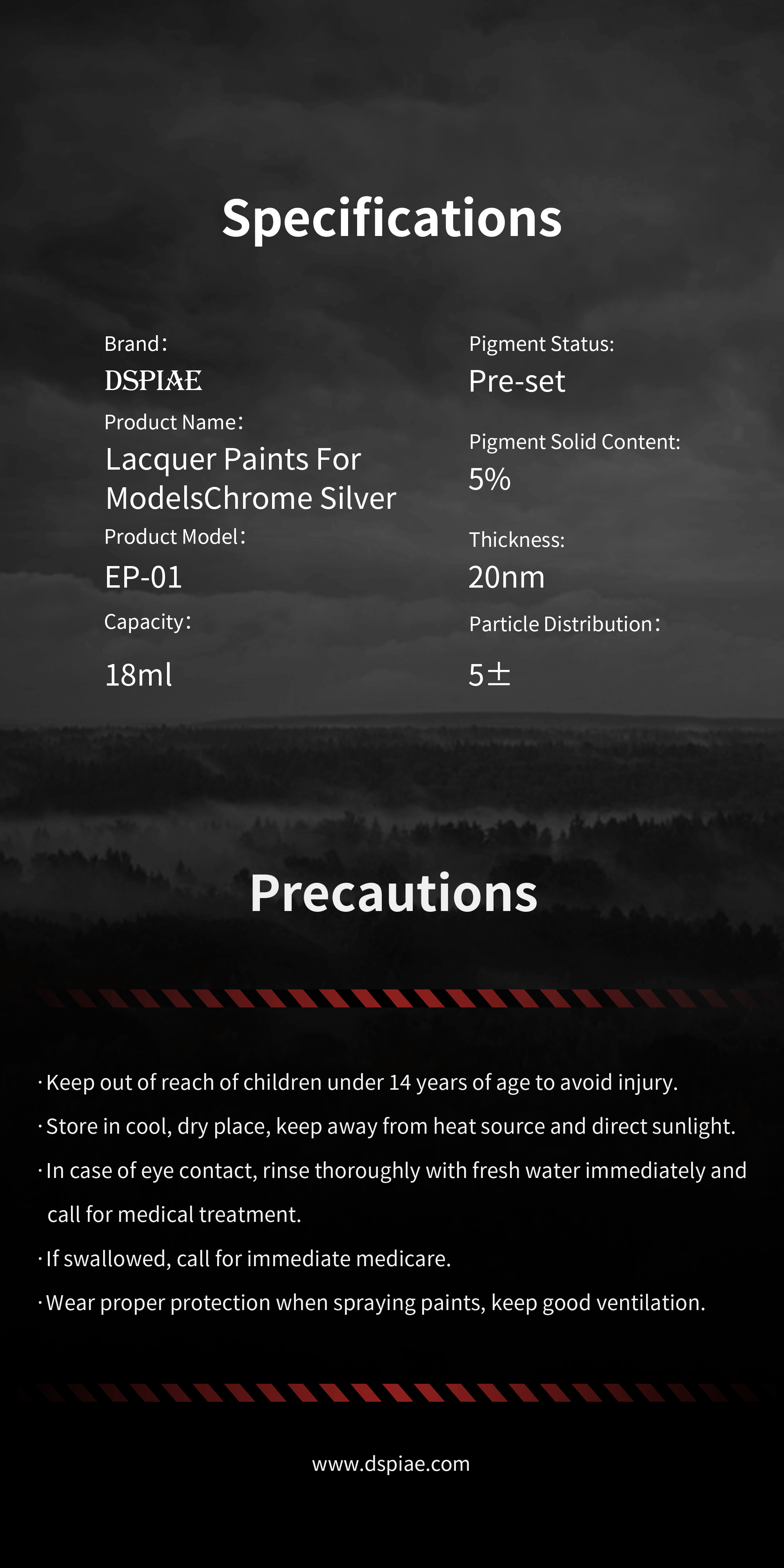 EP Lacquer Paint Chrome 18ml