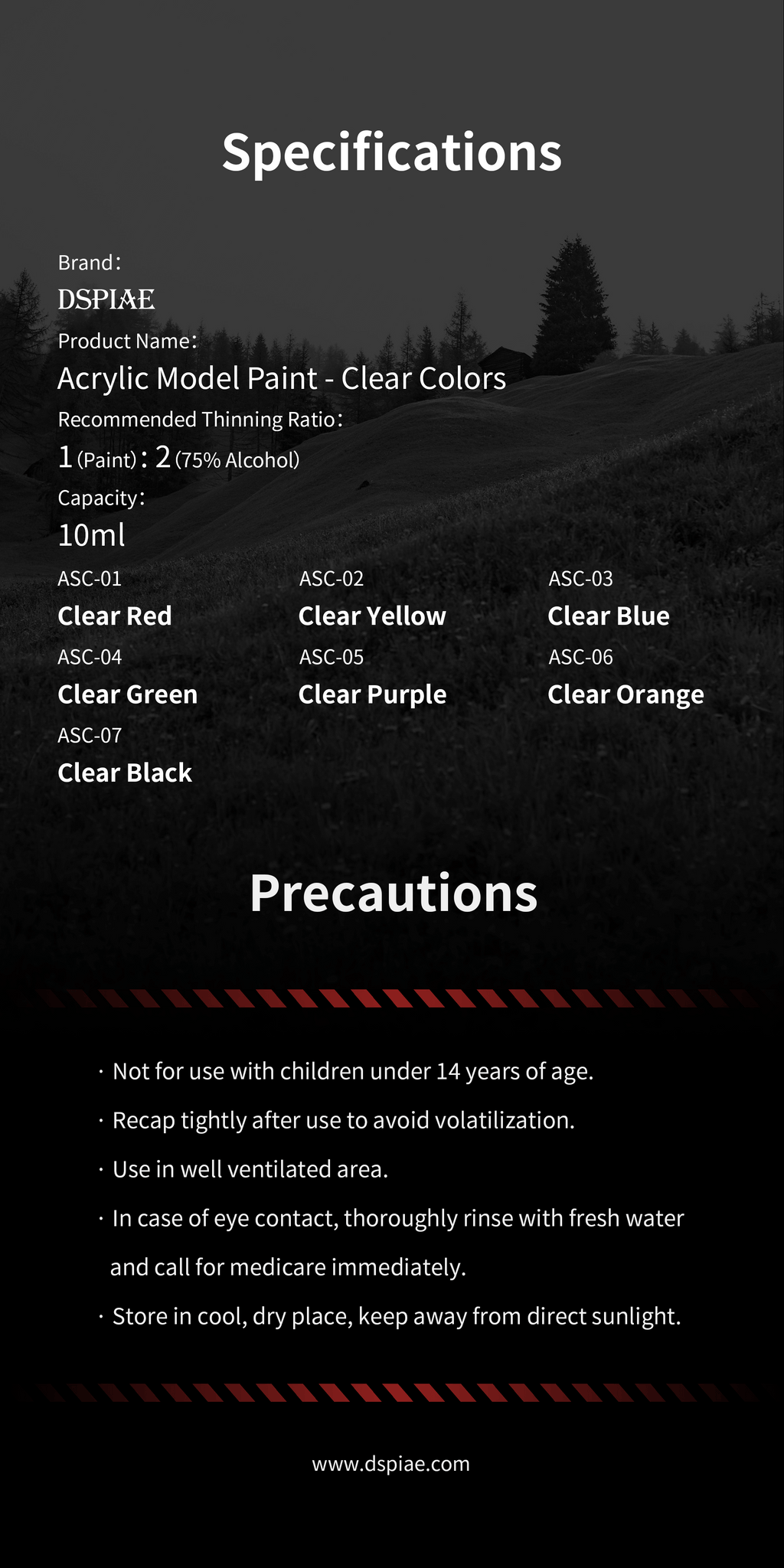 ASC Acrylic Paint 10ml