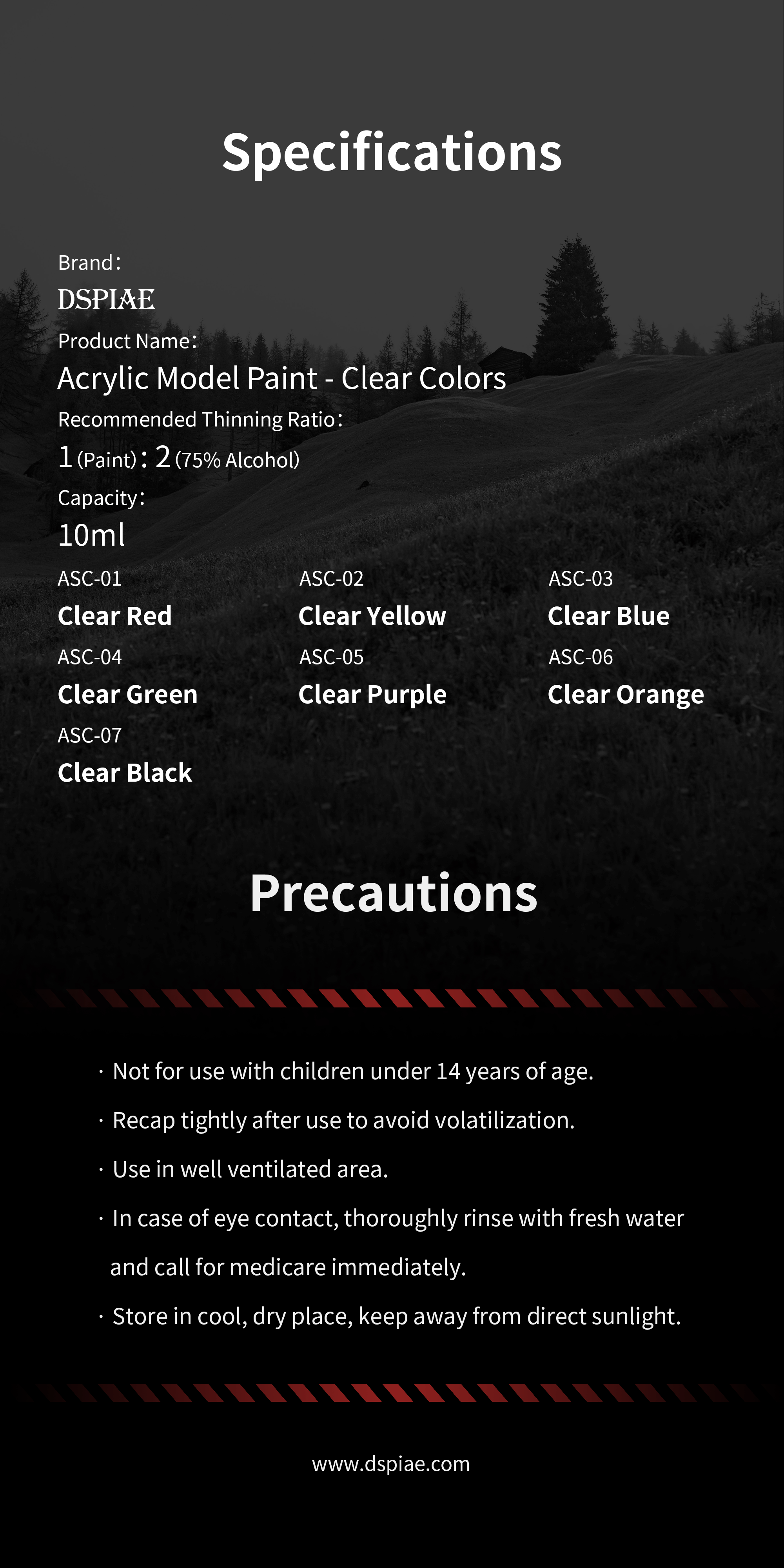 ASC Acrylic Paint 10ml