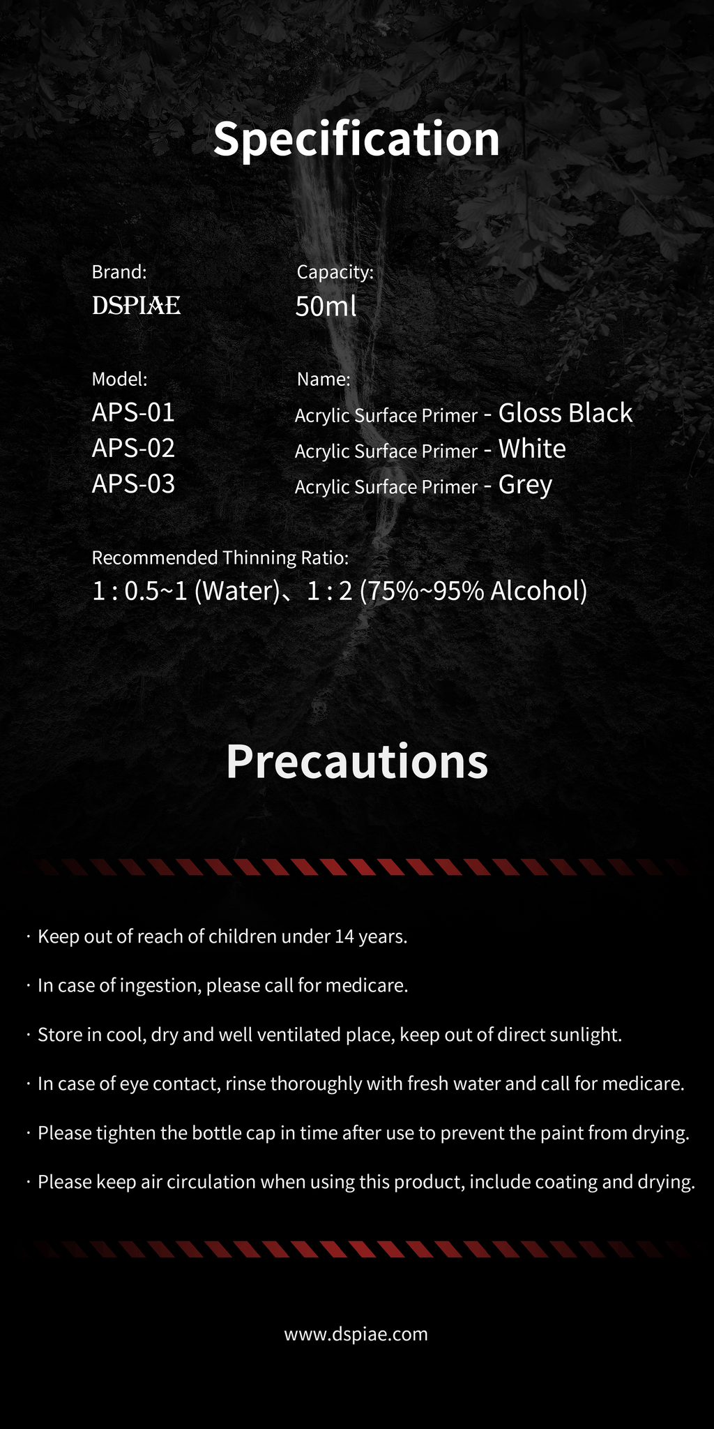 APS Acrylic Surface Primer 50ml