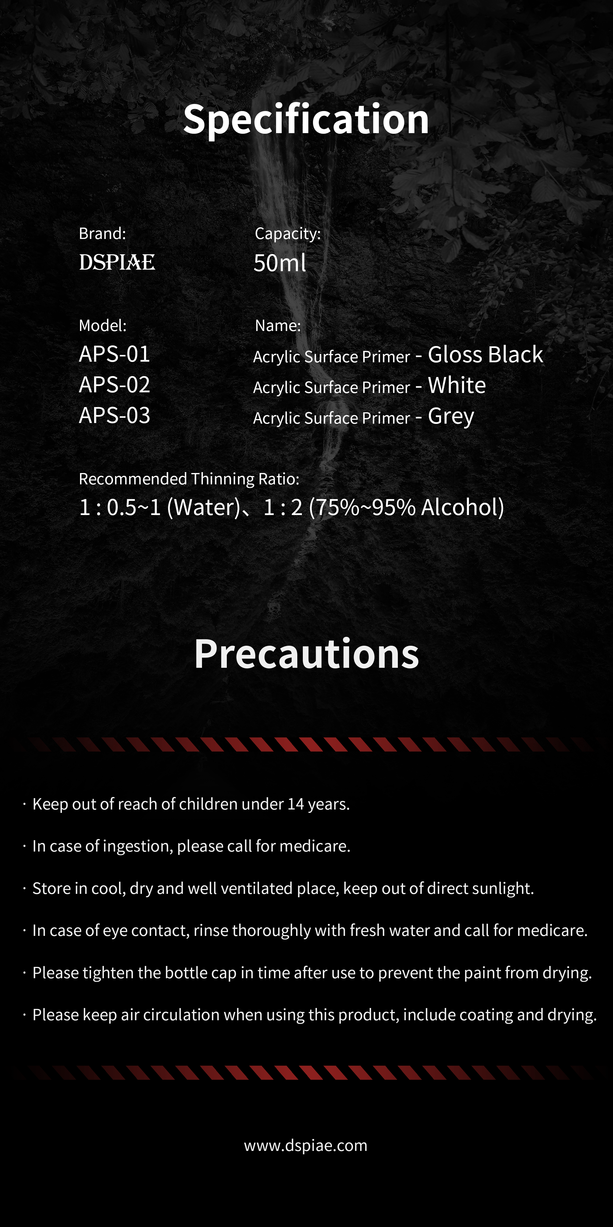 APS Acrylic Surface Primer 50ml