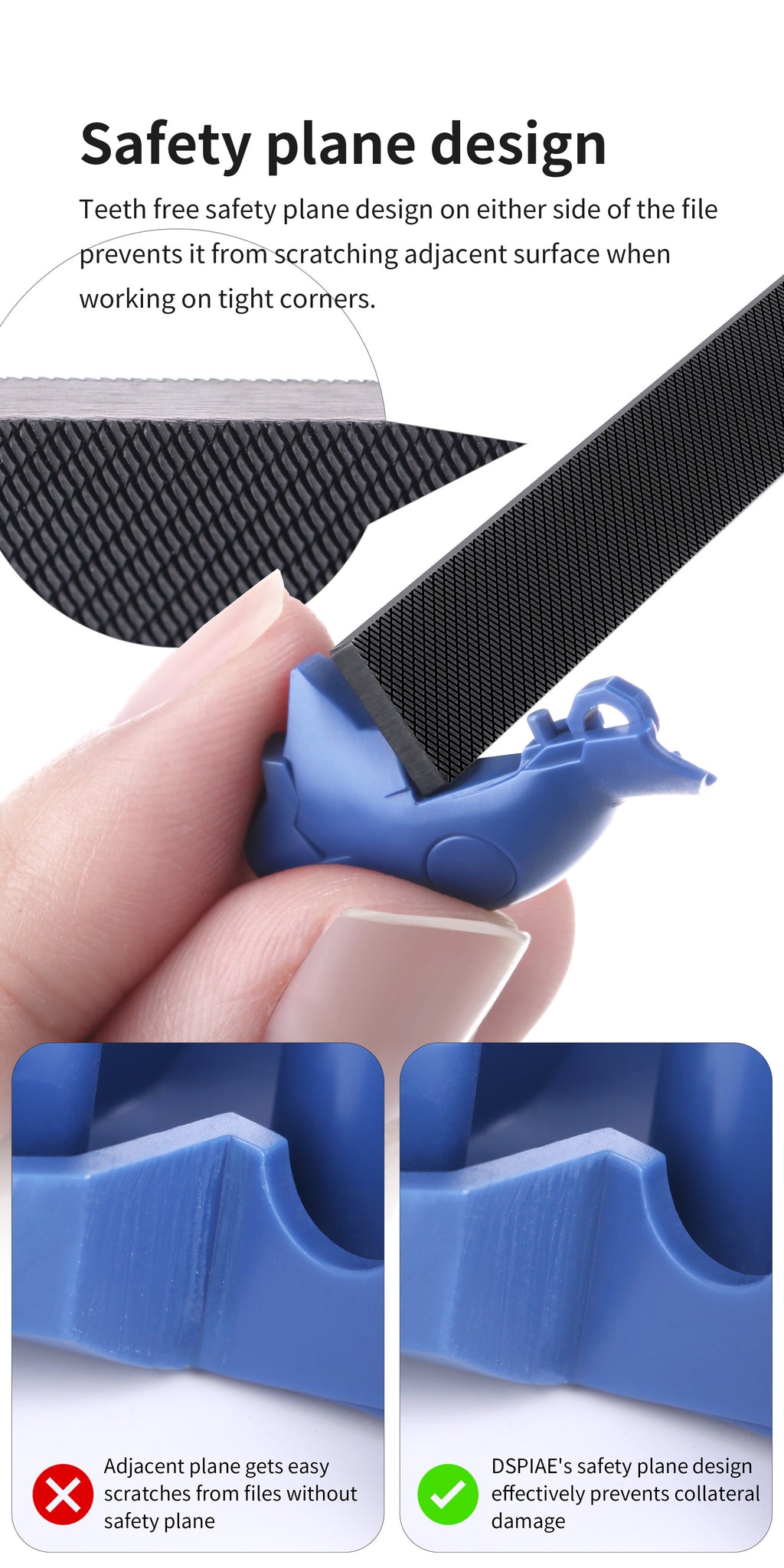 AT-FX Professional DLC Coated Stainless Steel File