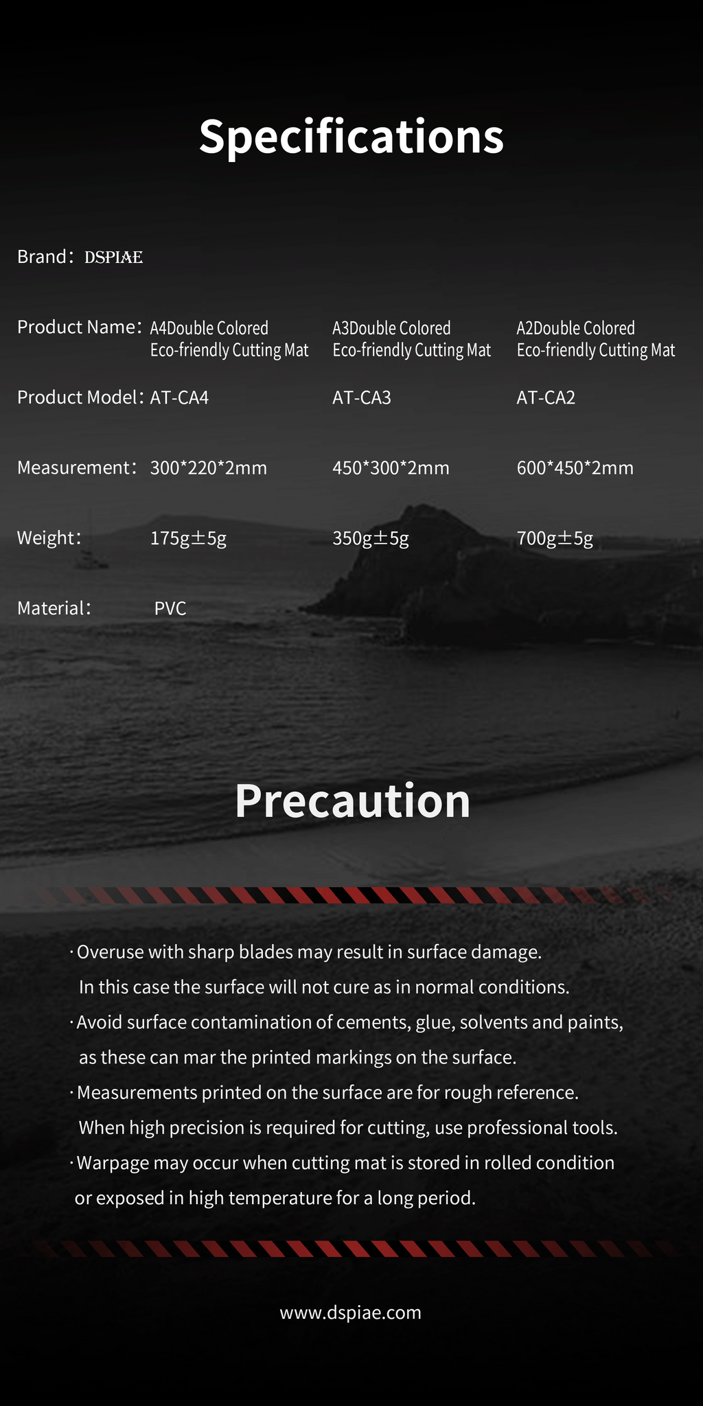 AT-CA Model Cutting Mat Double-Sided