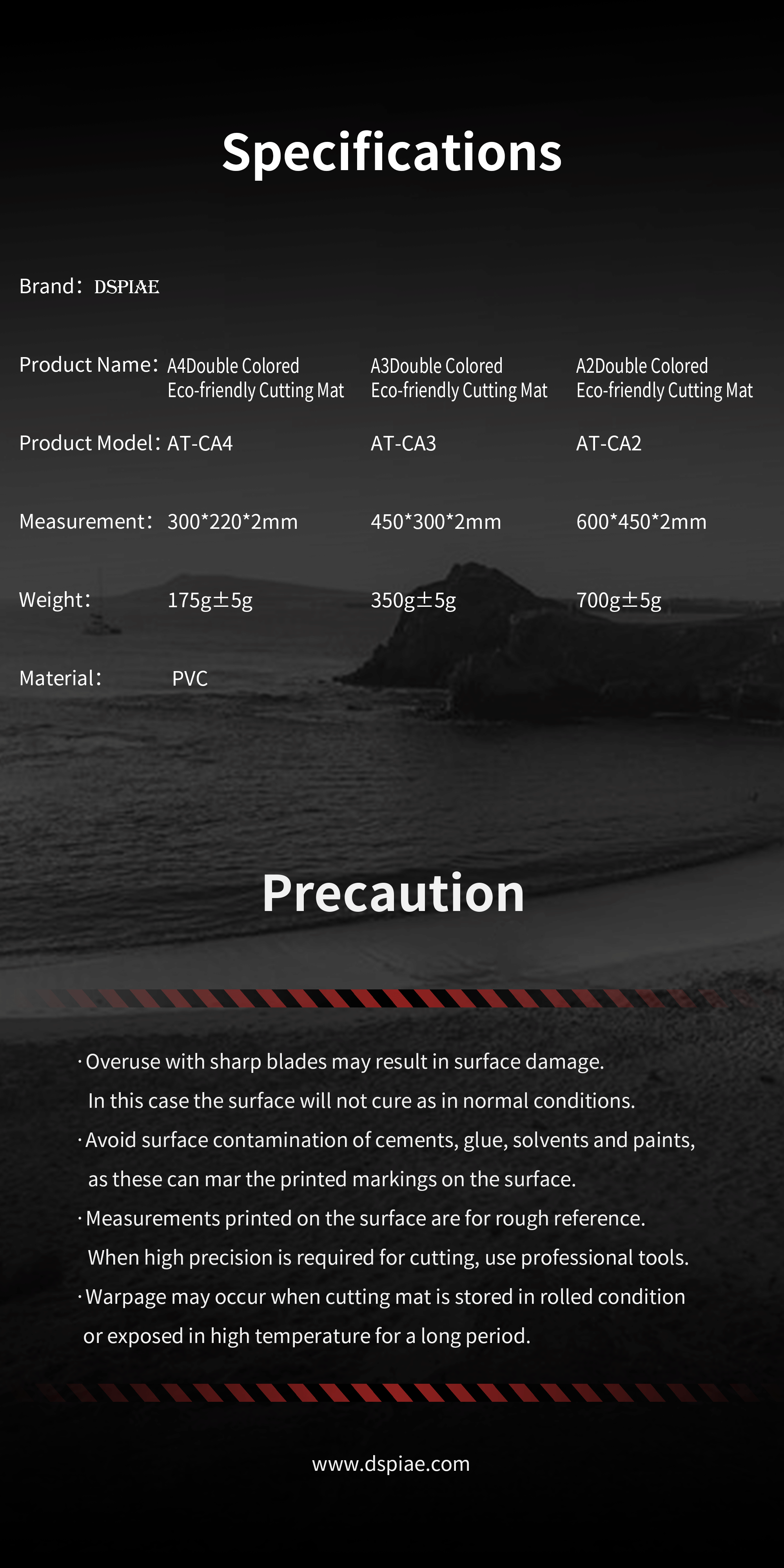 AT-CA Model Cutting Mat Double-Sided