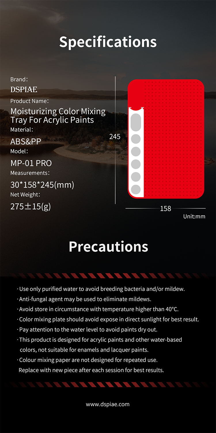 MP-01 Pro Moisturizing Color Mixing Tray
