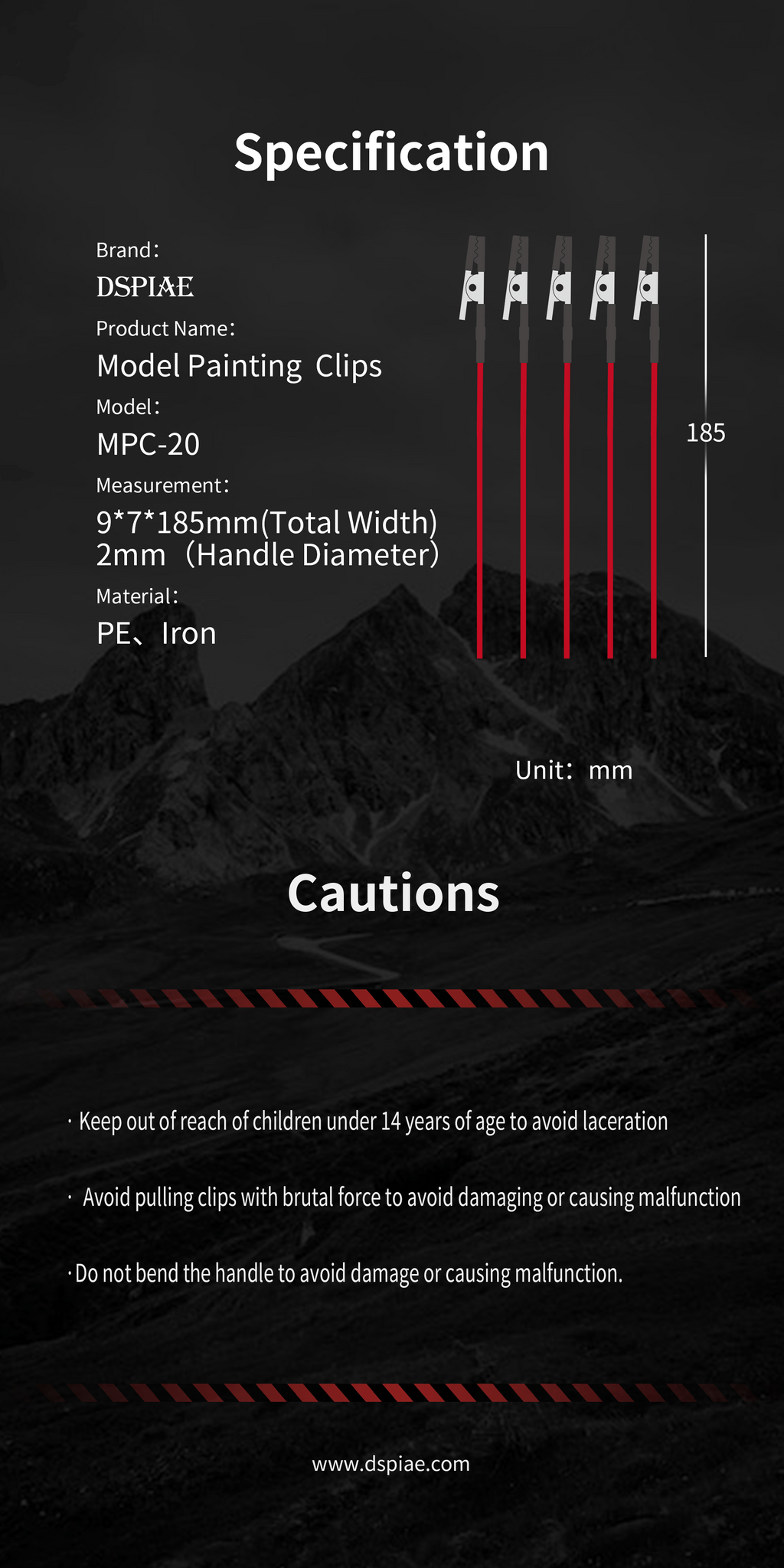 MPC-20 Model Painting Clips