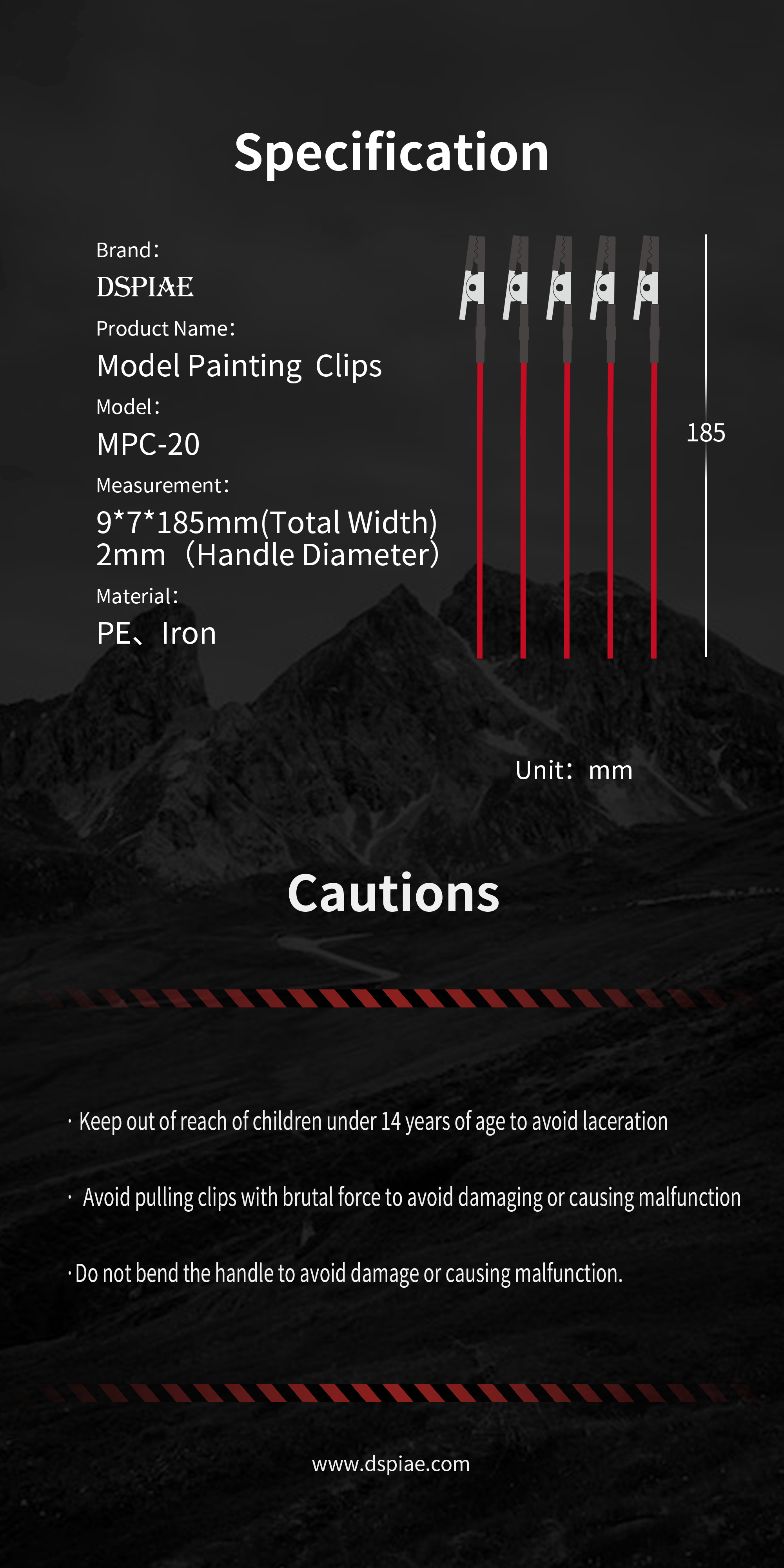 MPC-20 Model Painting Clips