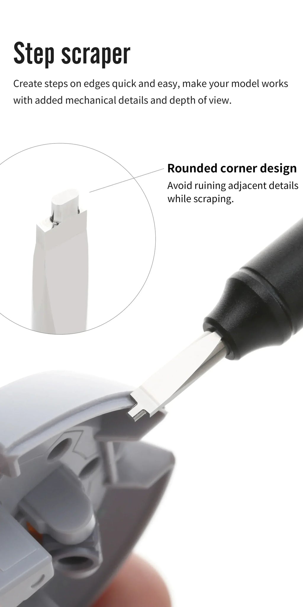 ZPB / GS Straight Edge Broach Push Knife & GS Step Scraper