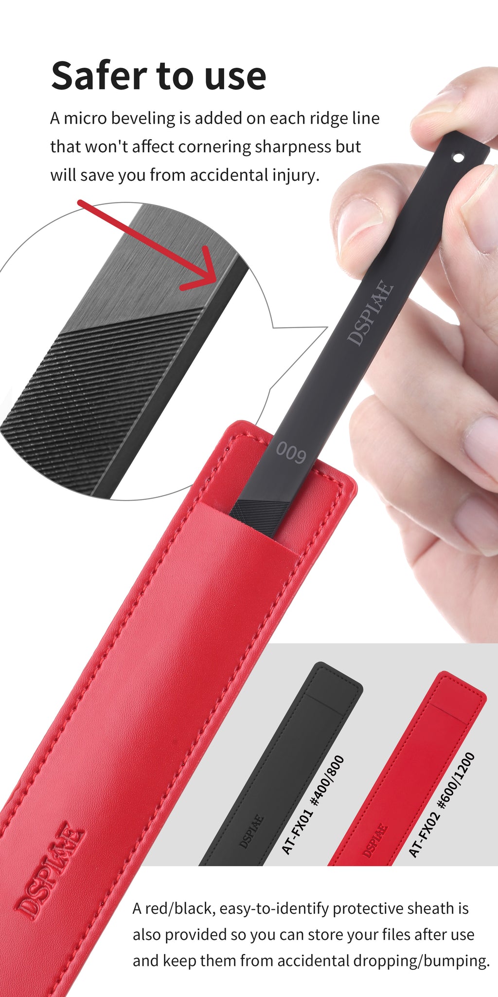 AT-FX Professional DLC Coated Stainless Steel File