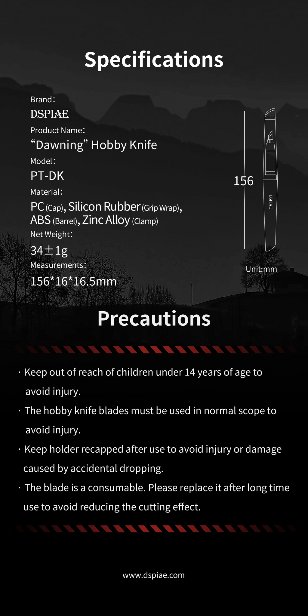 PT-DK Precision Hobby Knife