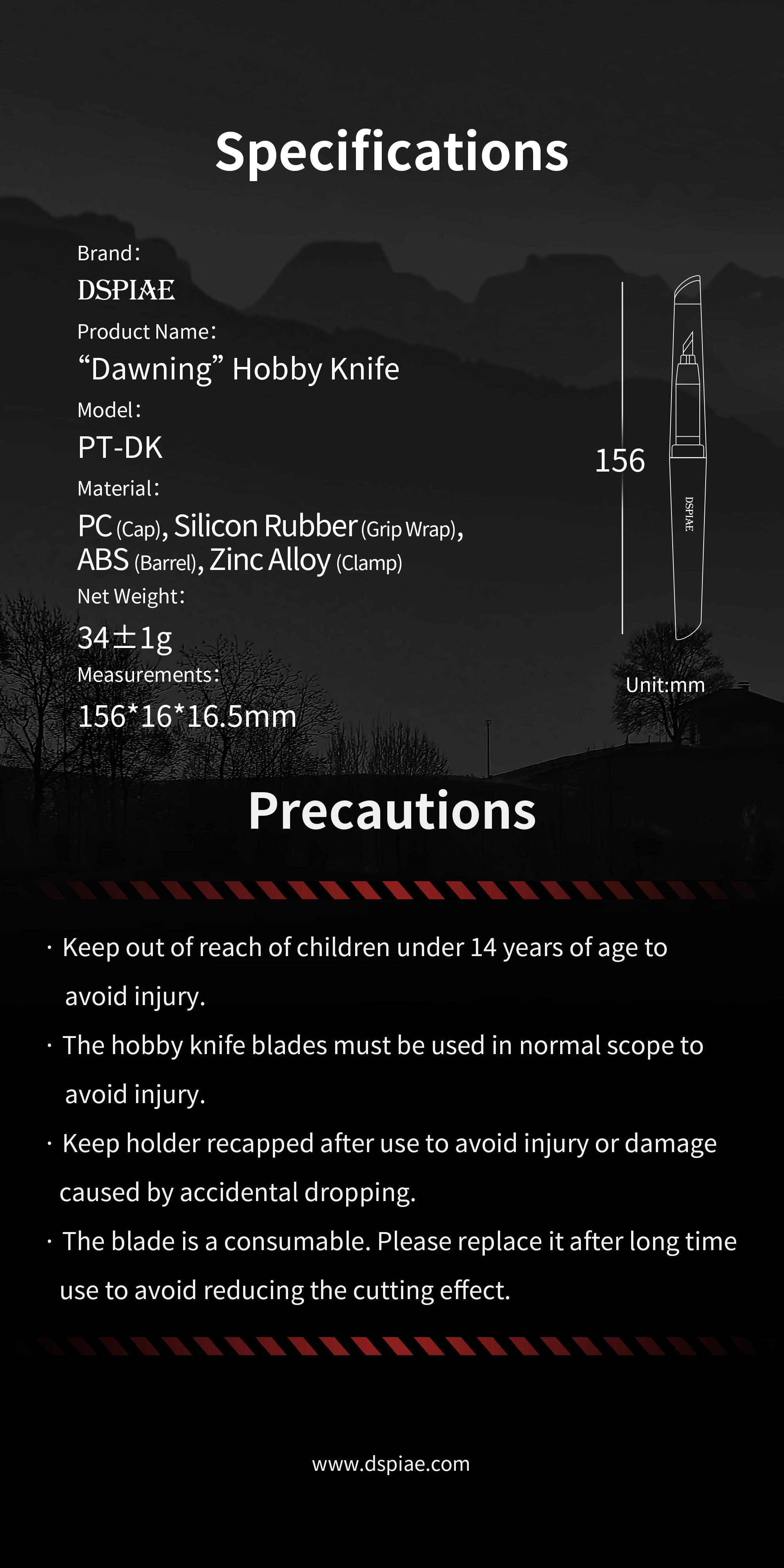 PT-DK Precision Hobby Knife