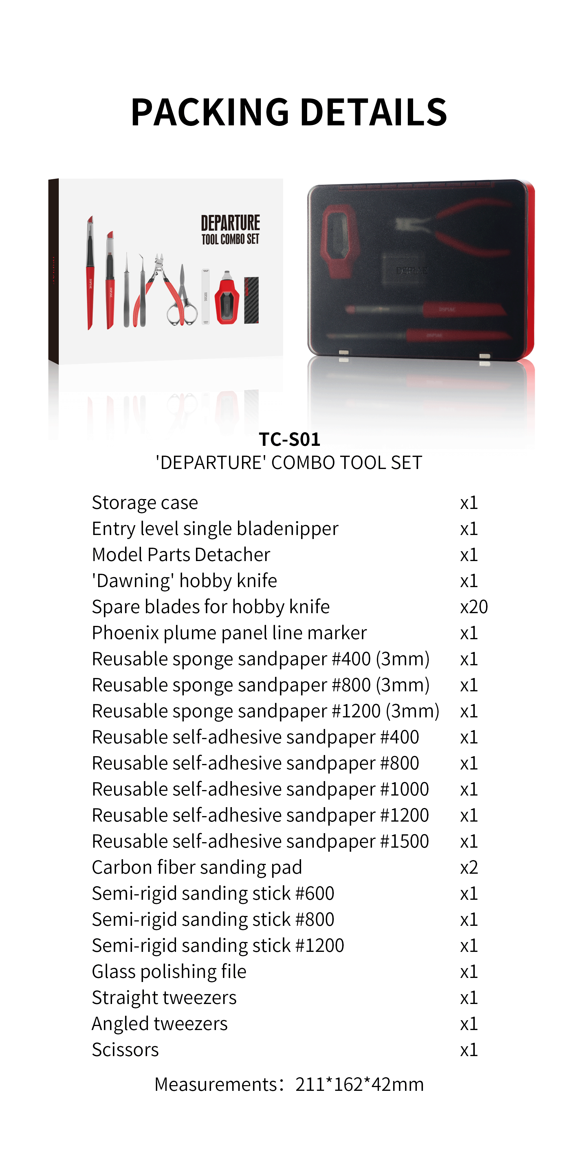 TC-S01 Departure Tool Combo Set