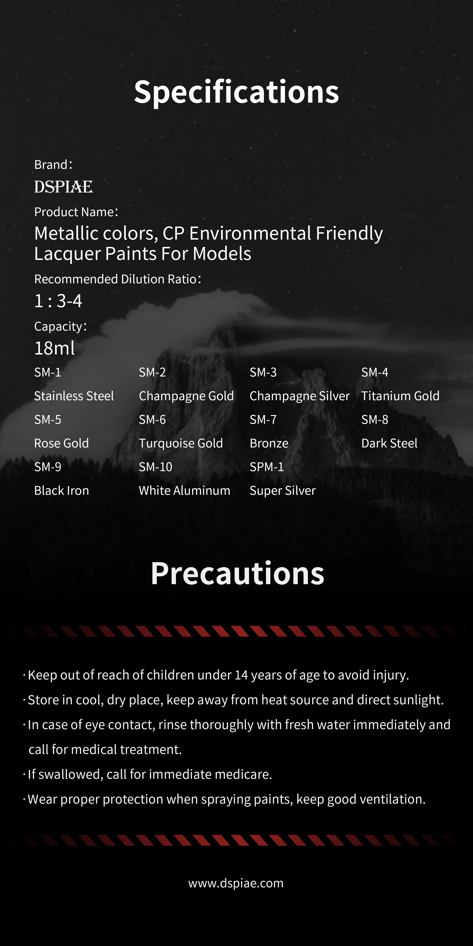 SM Lacquer Paint ml18