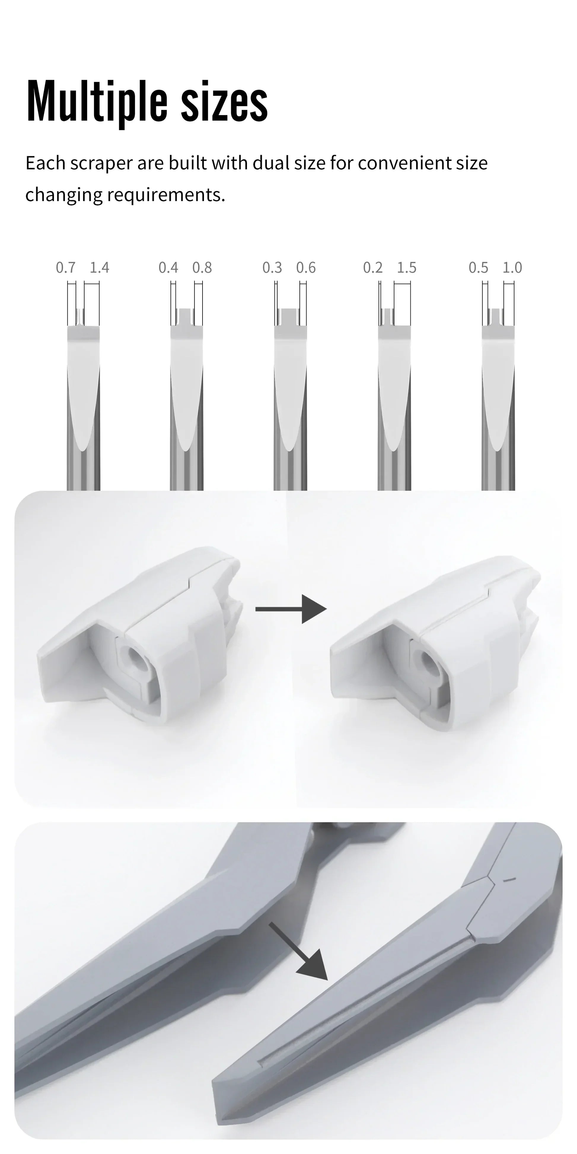 ZPB / GS Straight Edge Broach Push Knife & GS Step Scraper