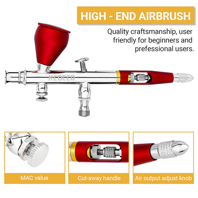 NEOECO NCT-SJ83 Gravity Feed Dual Action Airbrush